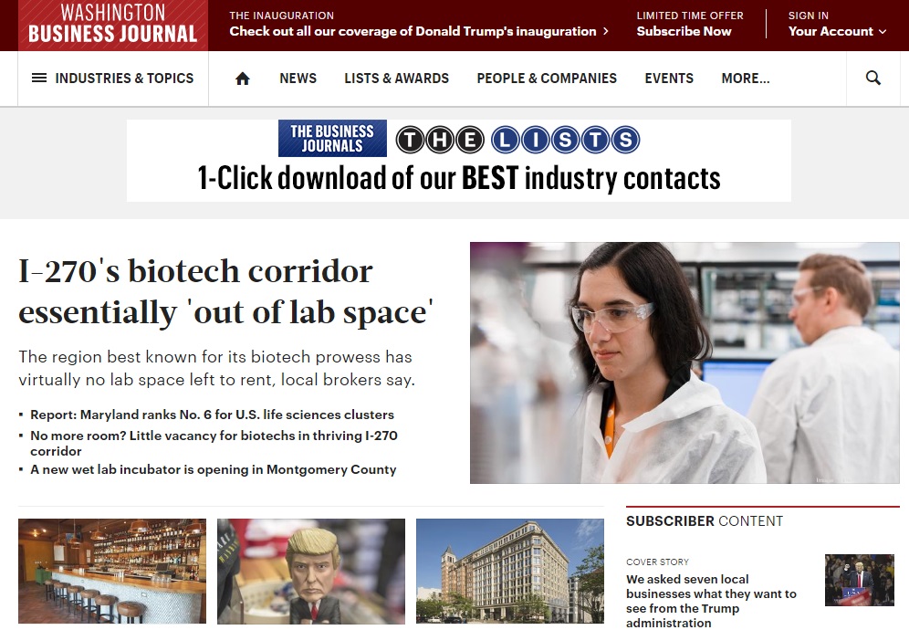WASHINGTON BUSINESS JOURNAL